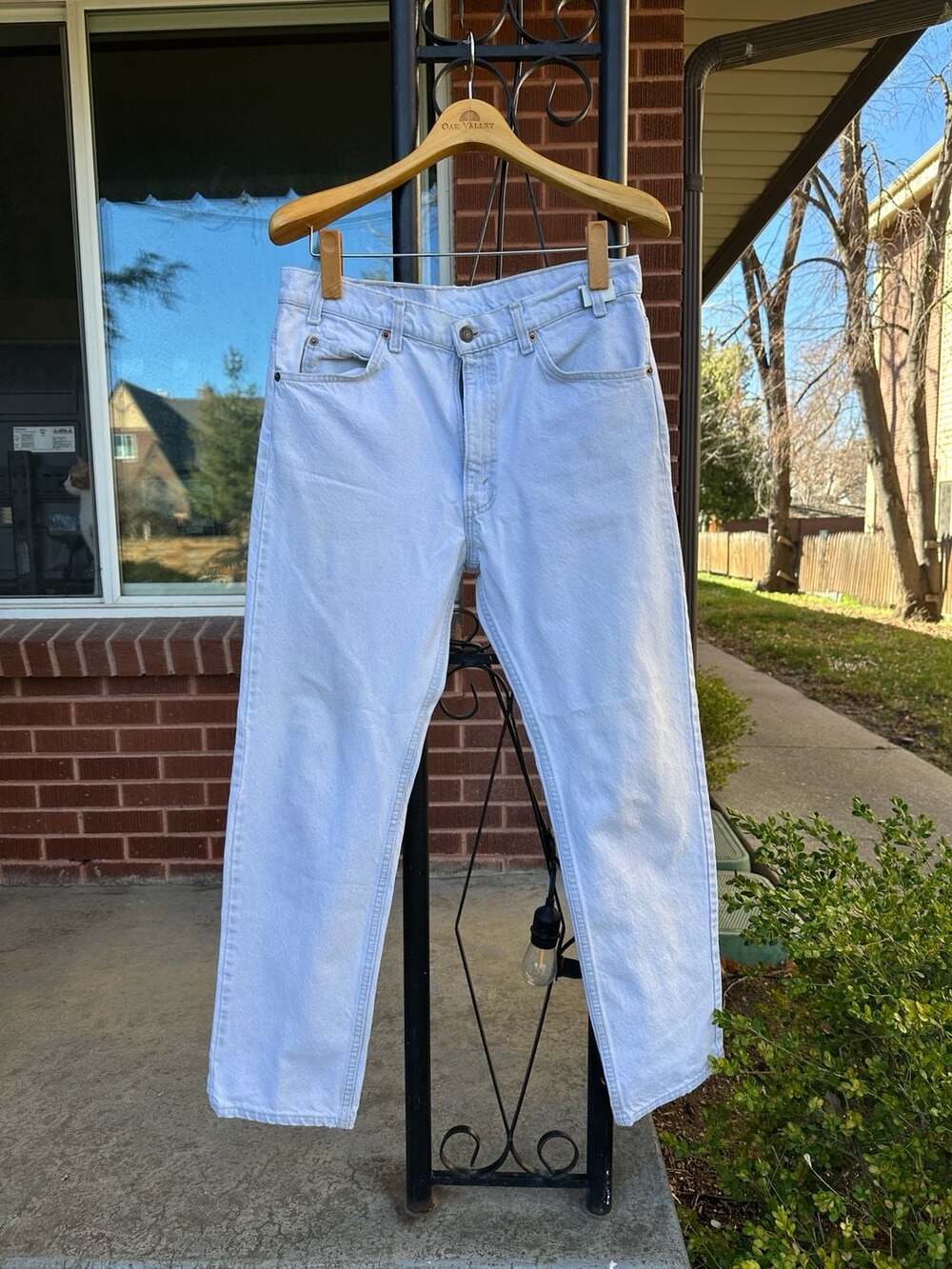 Vintage Levi's 505 Orange Tab Light Wash Jeans Made in USA W34 L30